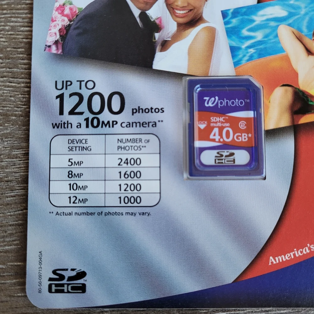 New Walgreens 4 GB Multi-Use SDHC Memory Card